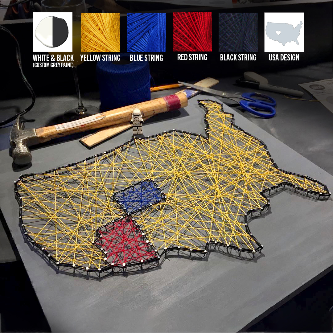 DIY Nail & String Art Kits - 2 PACK - Upstairs Circus ...