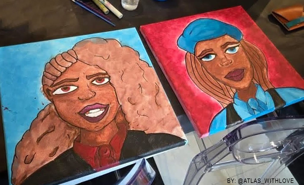 Maker and Muse Paint Each Other Special at Upstairs Circus