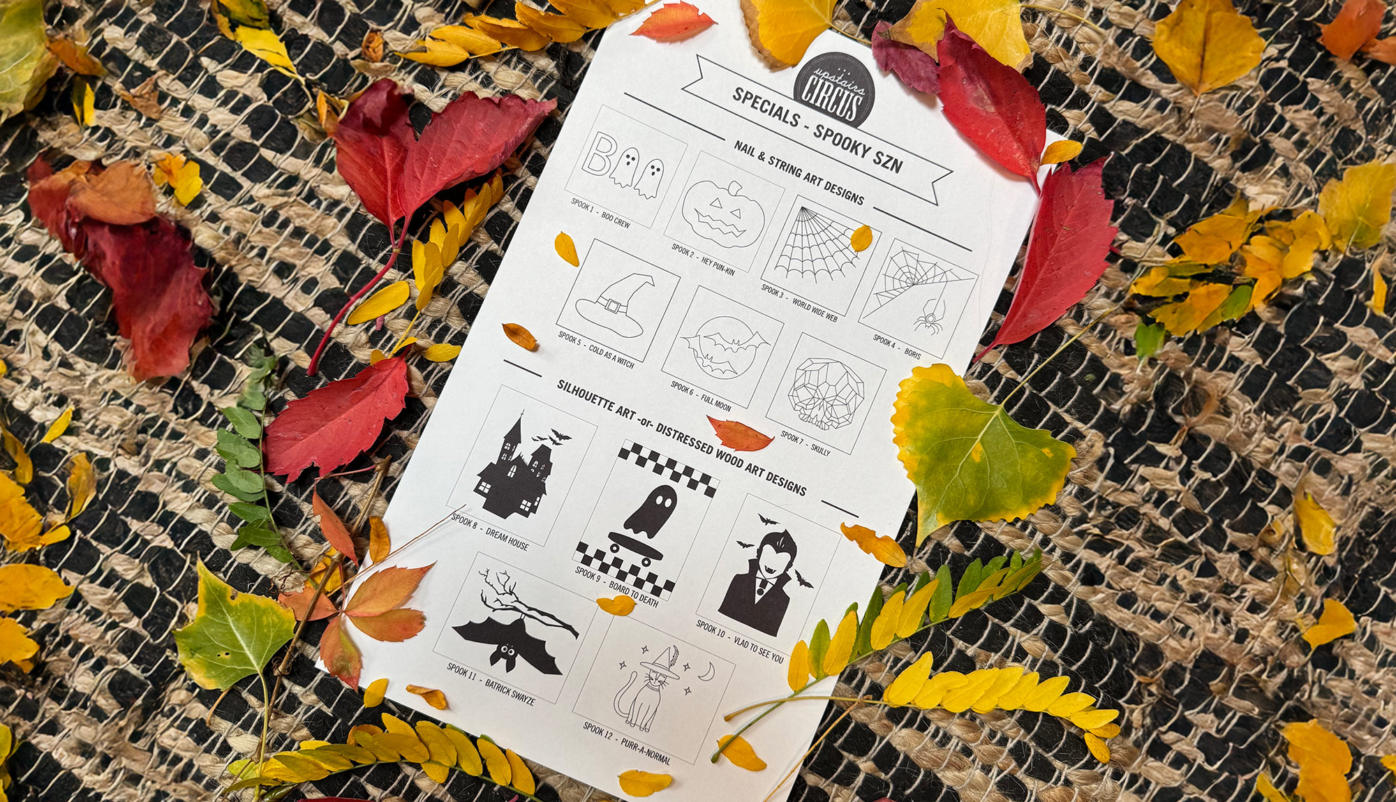 Spooky Season Design Specials at Upstairs Circus