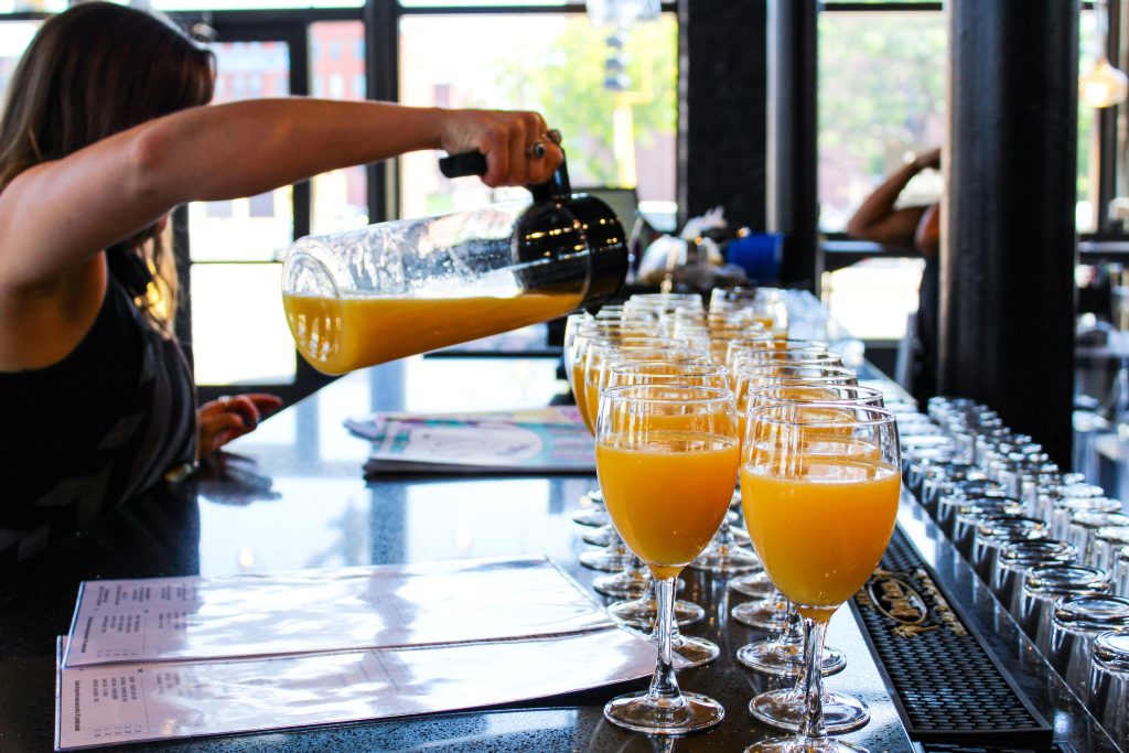 Making N Mimosas Project Social DIY Experience with Bottomless Mimosas at Upstairs Circus